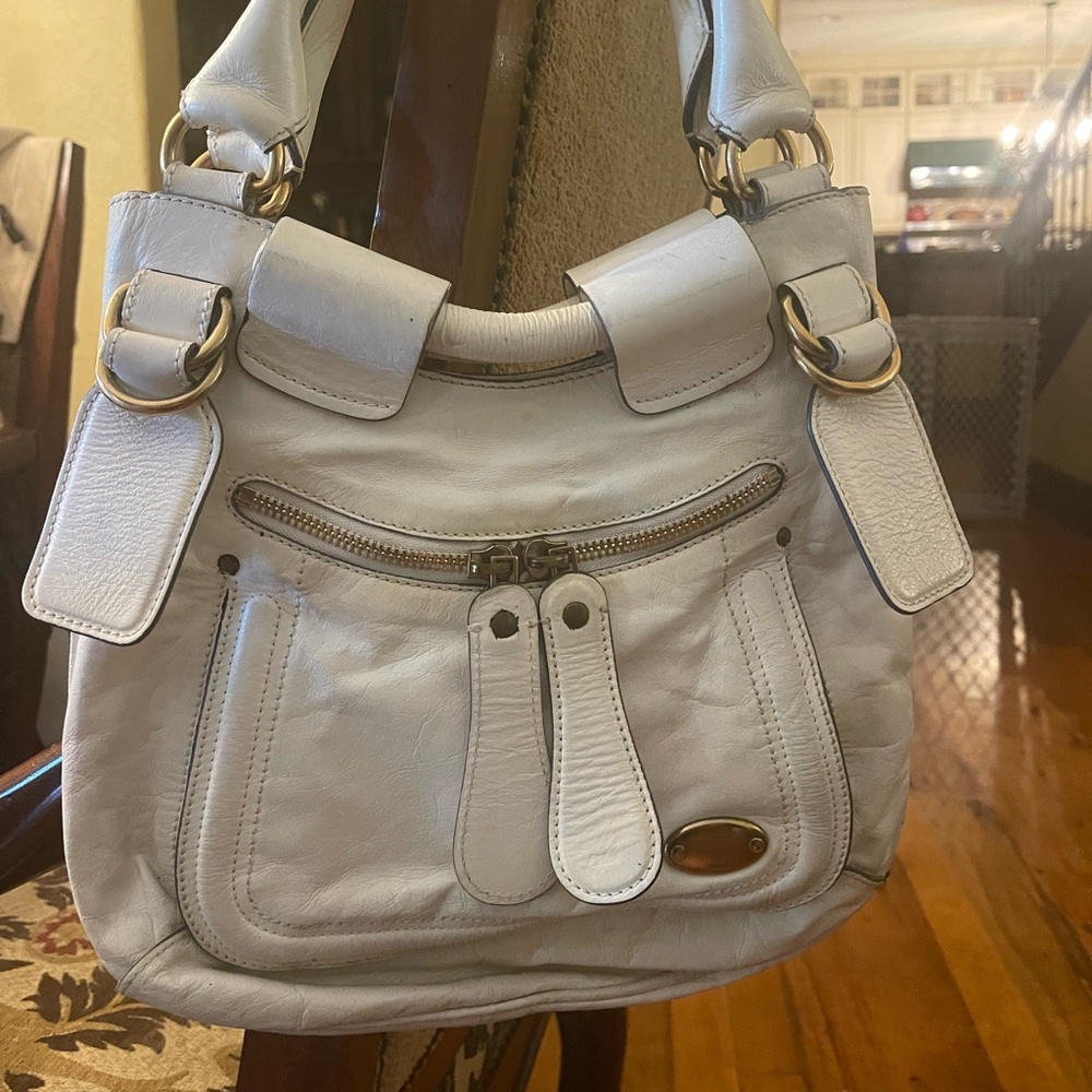 White Leather Chloe Bag